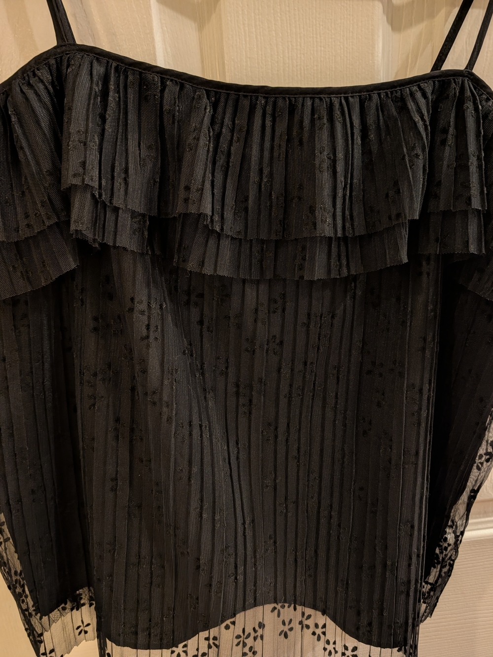 J. Crew Black Delicate Sheet Top